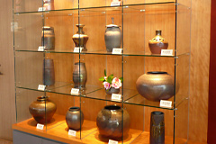 The works of pottery are exhibited, too!