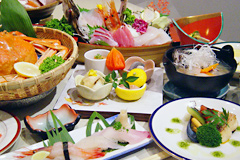 Рыбные блюда являются особой гордостью отеля Мэото!
